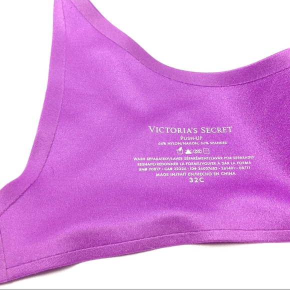 Victoria's Secret Womens Push Up Purple Bra Padded - Picture 3 of 3